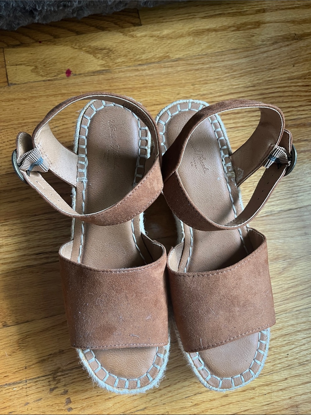 Universal Thread Brown Suede Espadrille Sandals